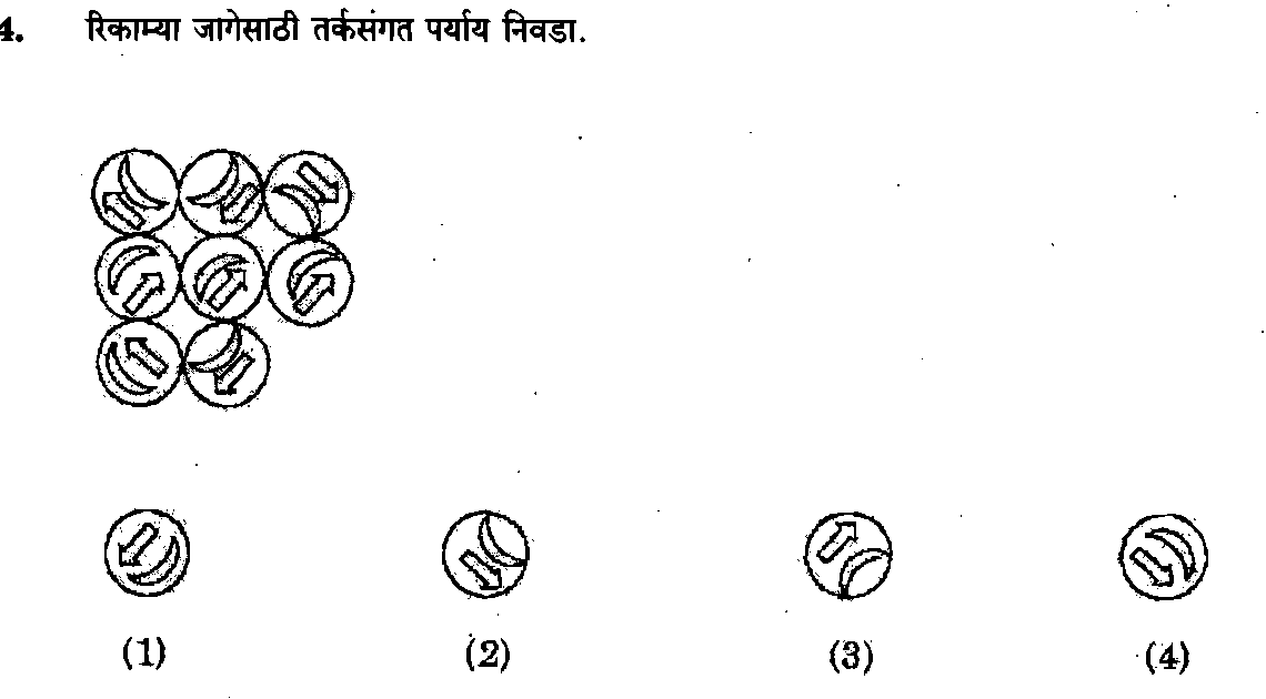 Question diagram — the numbered options below refer to the choices shown here