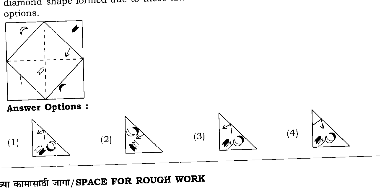 Question diagram — the numbered options below refer to the choices shown here