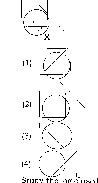 Question diagram — the numbered options below refer to the choices shown here