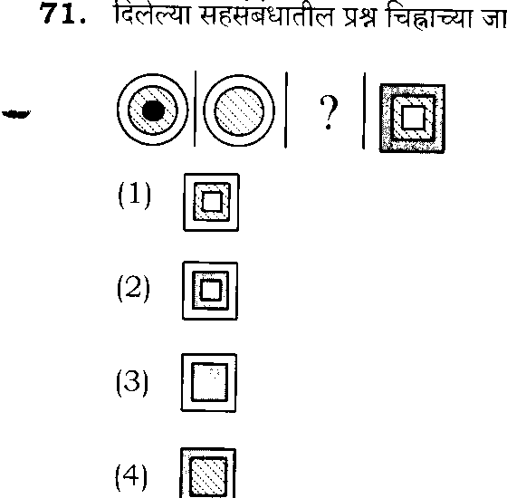 Question diagram — the numbered options below refer to the choices shown here